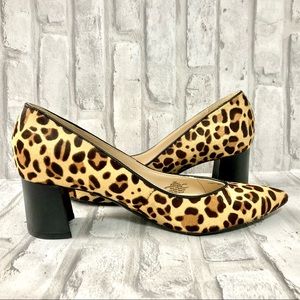 Marc Fisher Mana Calf Hair Leopard Print
Wide Heel Pumps Sz: 6.5